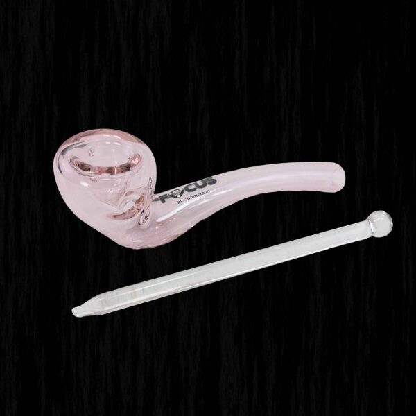 Glenns Briar Vented Glass Hash Pipe