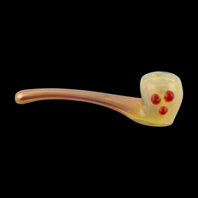 Aragorns Briar Gold and Silver Glass Pipe