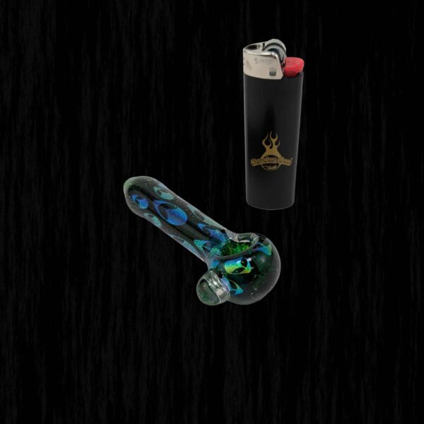 Alien Dichro Image Glass Pipe