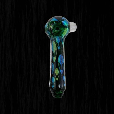Alien Dichro Image Glass Pipe