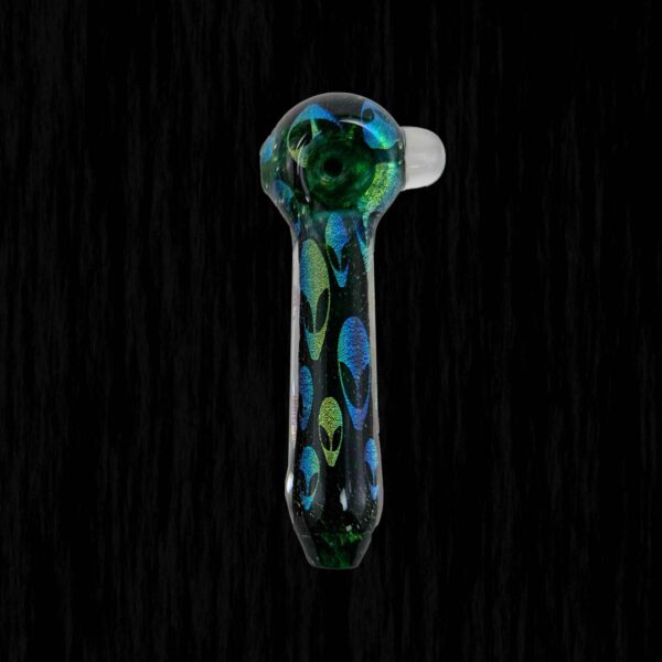 Alien Dichro Image Glass Pipe