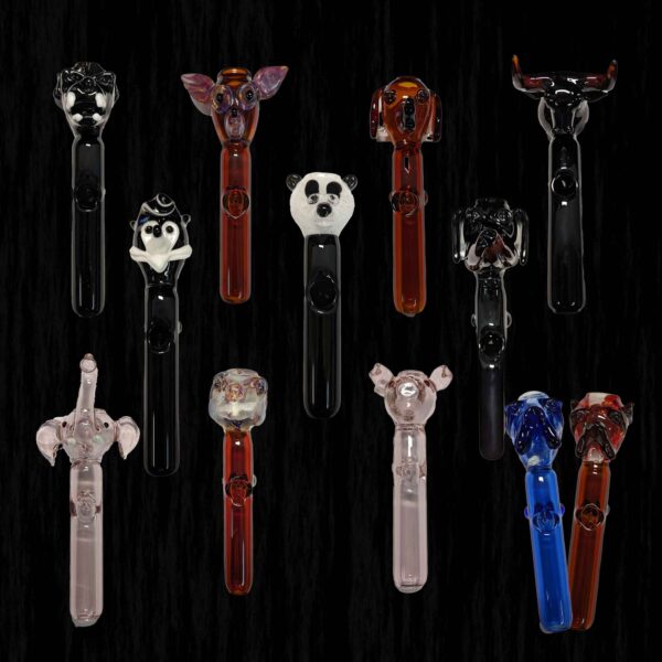 209-All-w2000 Critter Steamroller Glass Pipe