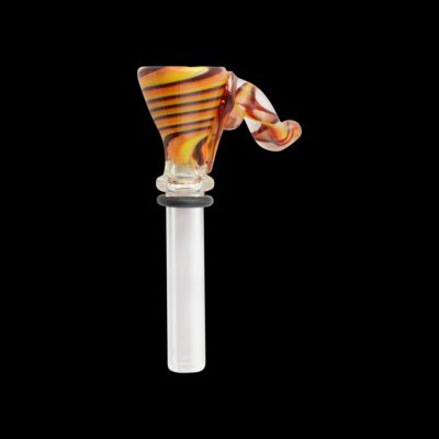 Full Color Firedancer Funnel Glass Bowl
