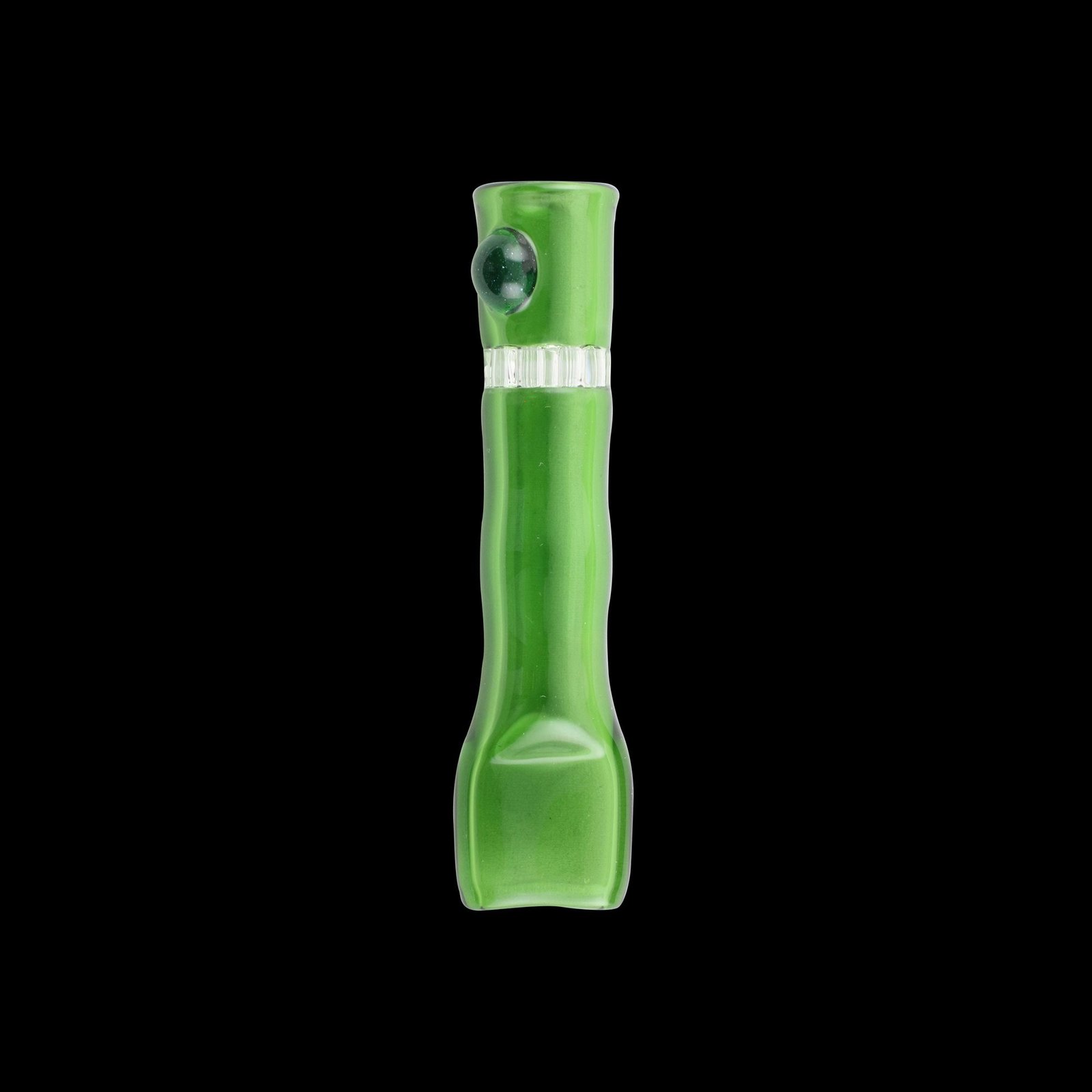 225-G-Inner Sanctum Chillum Glass Pipe Green