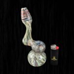 Golden Twist Sherlock Bubbler Glass Water Pipe