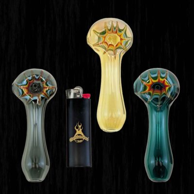 Impact Crater Glass Pipe