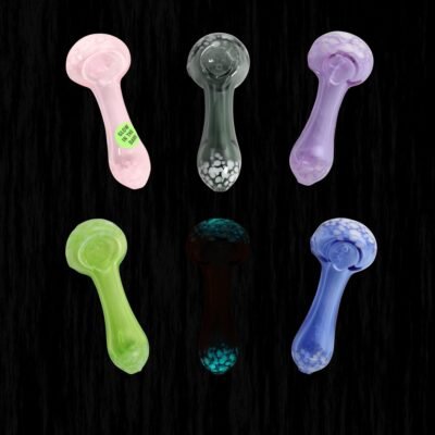 Cache Glow in the Dark Glass Pipes in Many colors