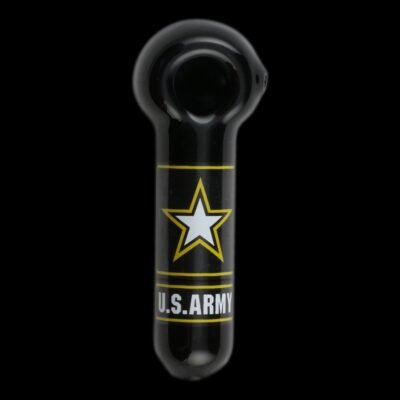 Military Service Label Glass Pipe