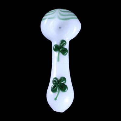 Four Leaf Clover Lucky Charm Glass Pipe