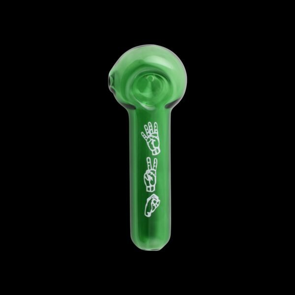 Sign Language Glass Pipe