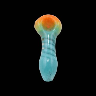 Twisted Frit Fade Glass Pipe