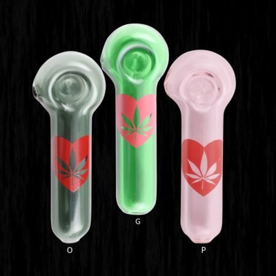 I Love Cannabis Glass Pipe