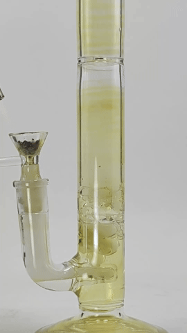 Turbine Percolated Glass Water Pipe