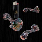 Hemisphere Lay Back Sherlock Glass Pipe