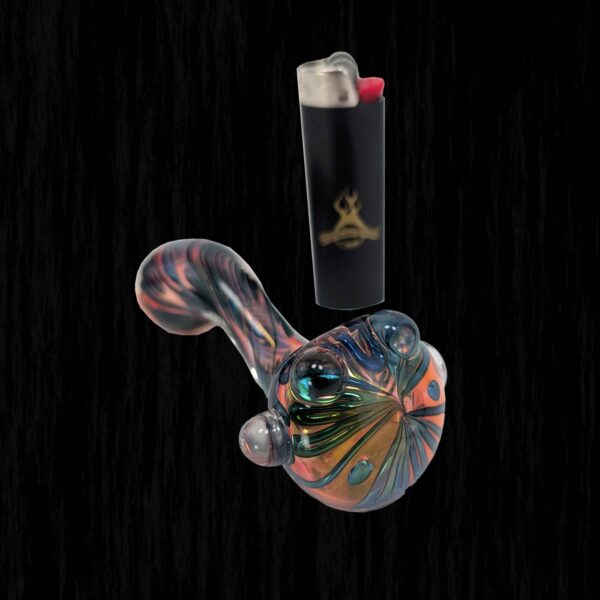Hemisphere Lay Back Sherlock Glass Pipe