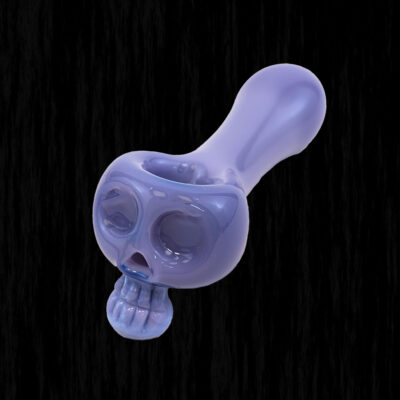 Bone Head Skull Glass Pipe