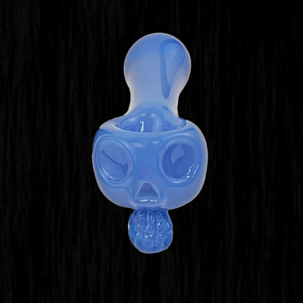 Bone Head Skull Glass Pipe
