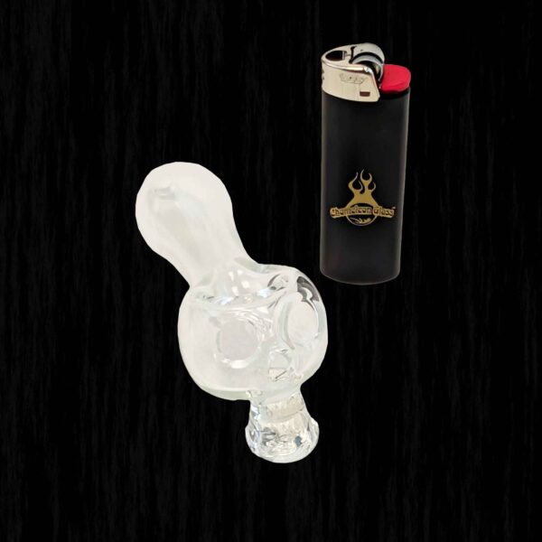 Bone Head Skull Glass Pipe