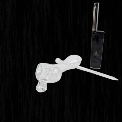 Bonehead Skull Hash Glass Pipe