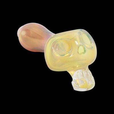 Bone Head Skull Glass Pipe