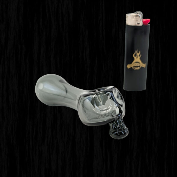 Bone Head Skull Glass Pipe