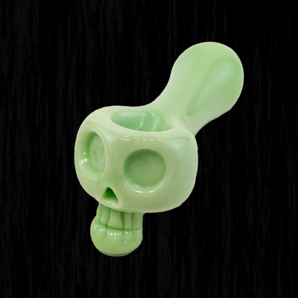 Bone Head Skull Glass Pipe