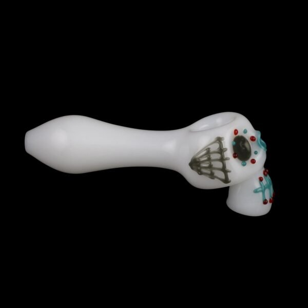 Bone Head Dia de Muertos Glass Pipe