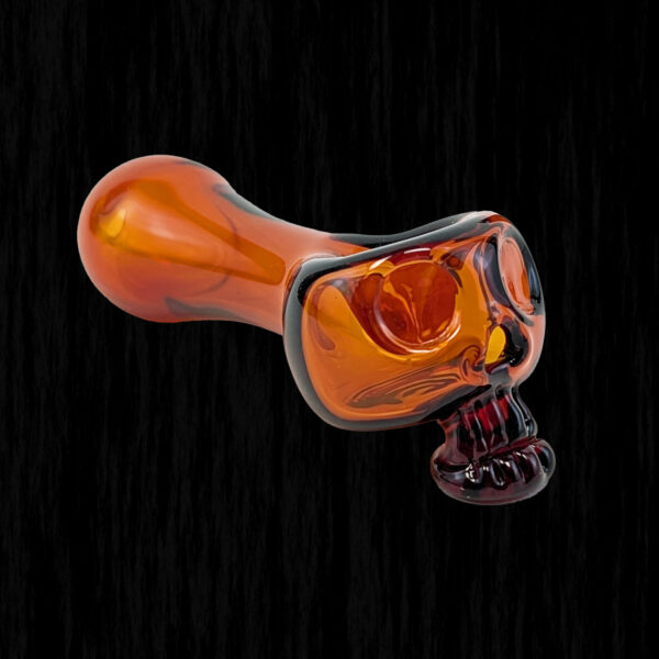 Bone Head Skull Glass Pipe