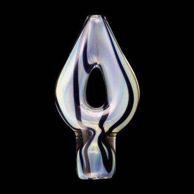 Ace of Spades Glass Chillum Pipe