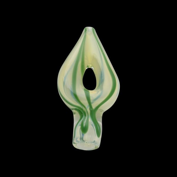 Ace of Spades Glass Chillum Pipe