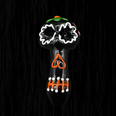 Day of the Dead Glass Pipe 5 Day of the dead glass pipe