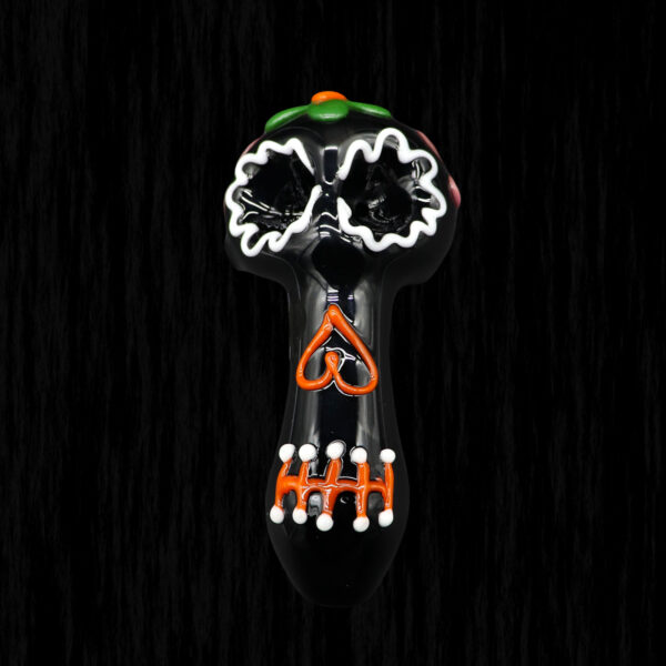 Day of the dead glass pipe
