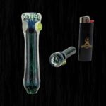 Deep Green Glass Chillum