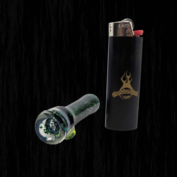 Deep Green Glass Chillum