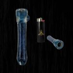 Deep Blue Glass Chillum