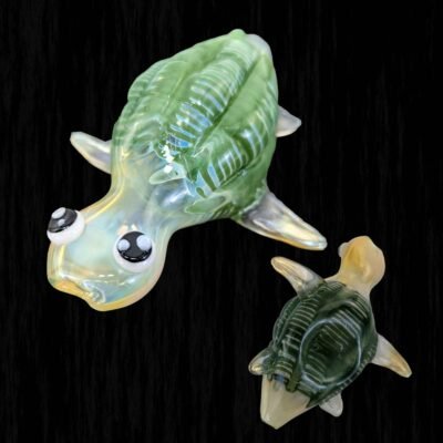 Sea Turtle Sculpture Glass Pipe