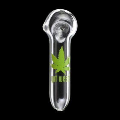 Got Weed Glass Pipe Clear