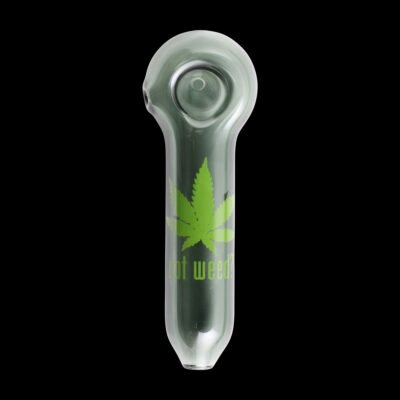 Got Weed Glass Pipe Black