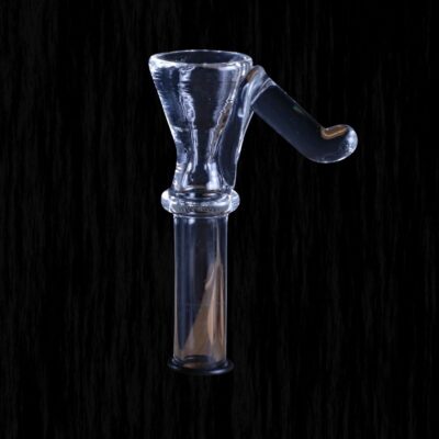 Funnel Style Bowl Clear Handle Glass Pipe