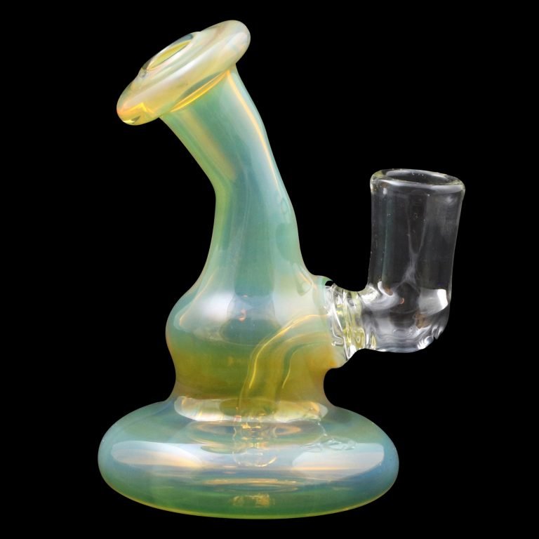 Glass Bubbler Pipe - Handmade in US - Chameleon Glass