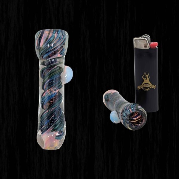 Aurora Borealis Glass Chillum