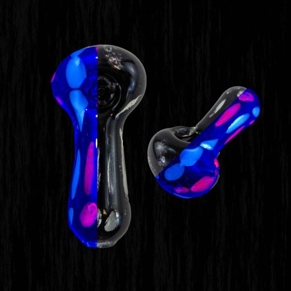 454-w2000-splash Particle Dynamic UV Glass Pipe