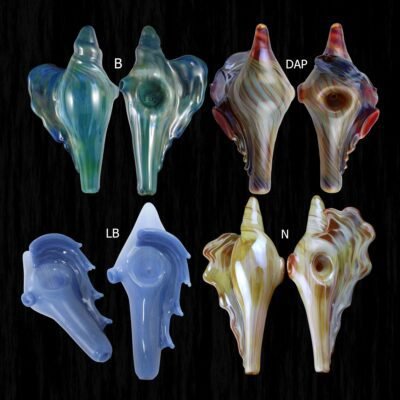 Conch Glass Pipes in Many colors