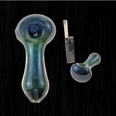 Deep Green Glass Pipe