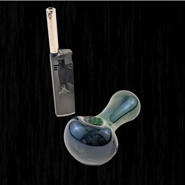 Deep Green Glass Pipe 2 Deep Green Glass Pipe