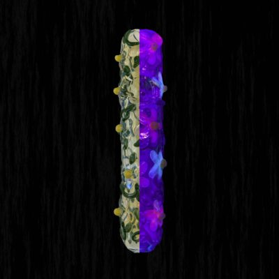 Flower Power Steamroller Glass Pipe