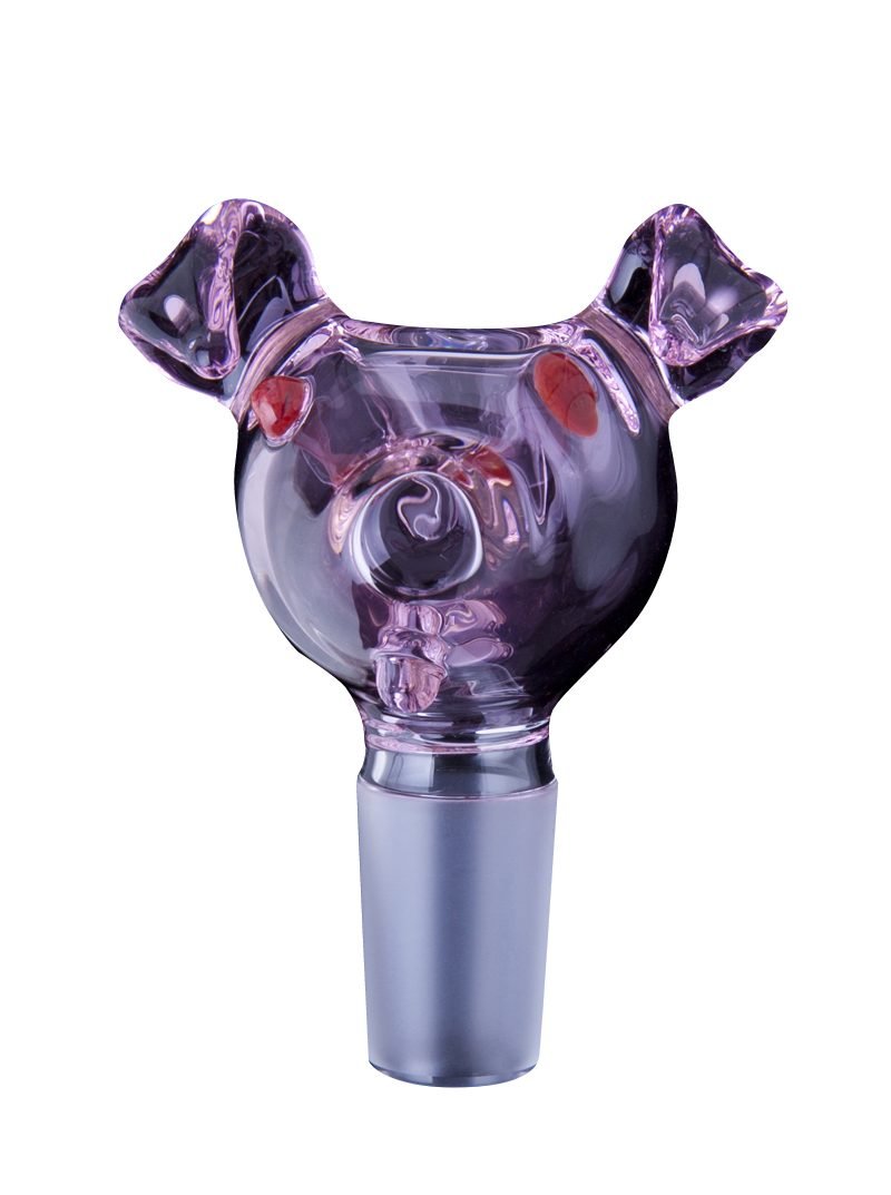 Pink Pig Glass Bowl