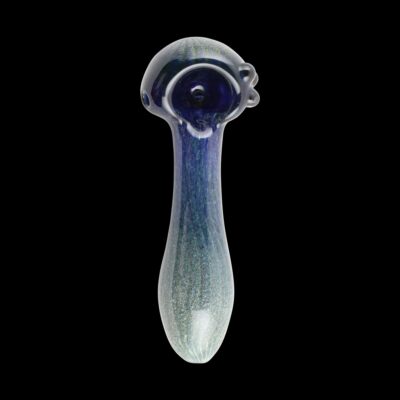 Faded Frit Ribbed Glass Pipe