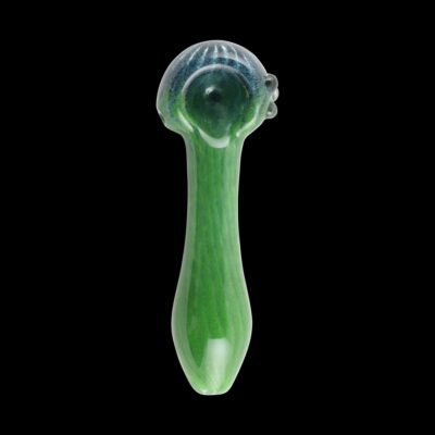 Faded Frit Ribbed Glass Pipe