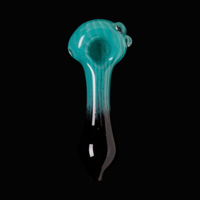 Faded Frit Ribbed Glass Pipe